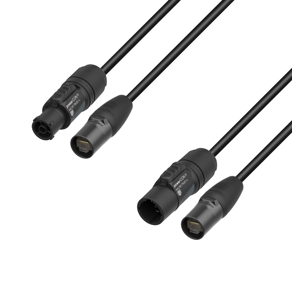 Adam Hall Cables 5 STAR H TCON N 0150 - Hybridkabel til netværk | Neutrik etherCON® x TRUE1® | 1,5 m