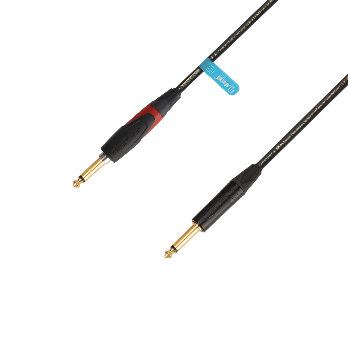 Adam Hall-kabler 5 STAR IPP 0300 PALMER® CABLE SILENT - Instrumentkabel | Palmer® & Neutrik silentPLUG® Jack TS | 3 m