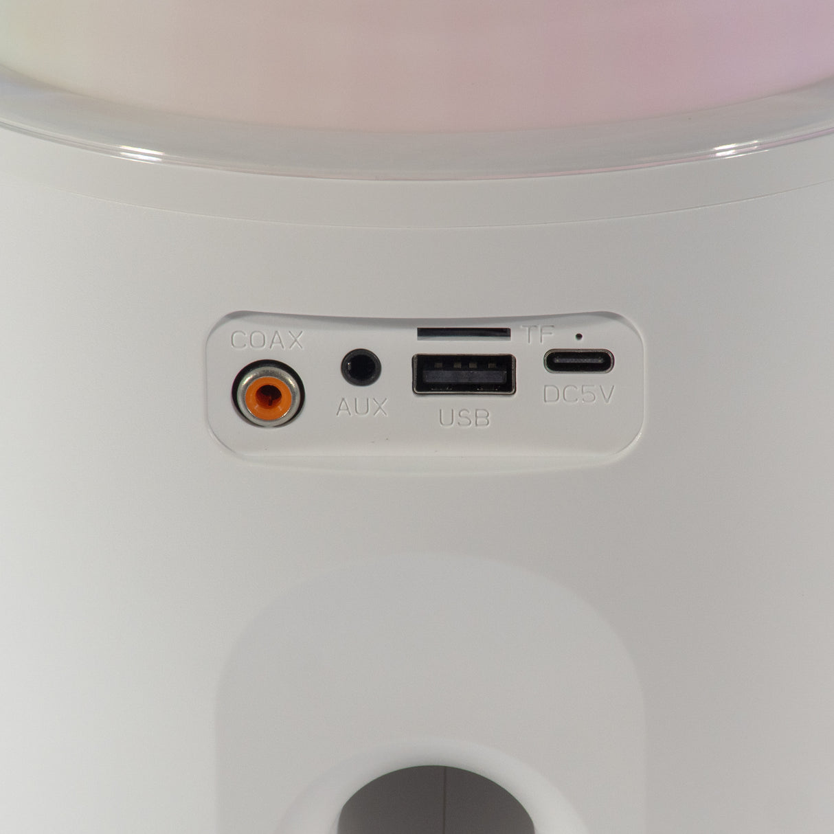 PartyZone Karaoke Sæt m. 2 Mikrofoner (Hvid) & LED PAR-ASTRO 2-i-1 Diskolys