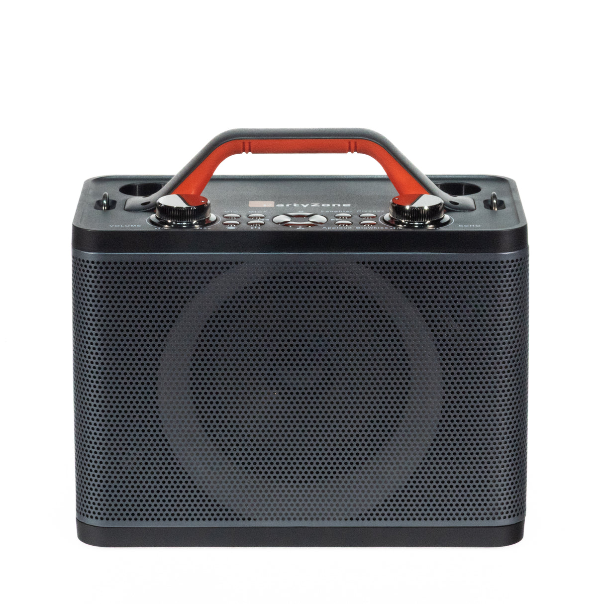 PartyZone Karaoke Højttaler m. 2 Mikrofoner (Sort)