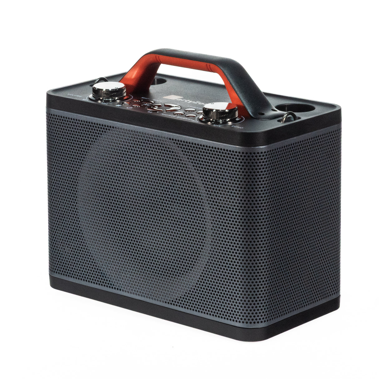 PartyZone Karaoke Højttaler m. 2 Mikrofoner (Sort)