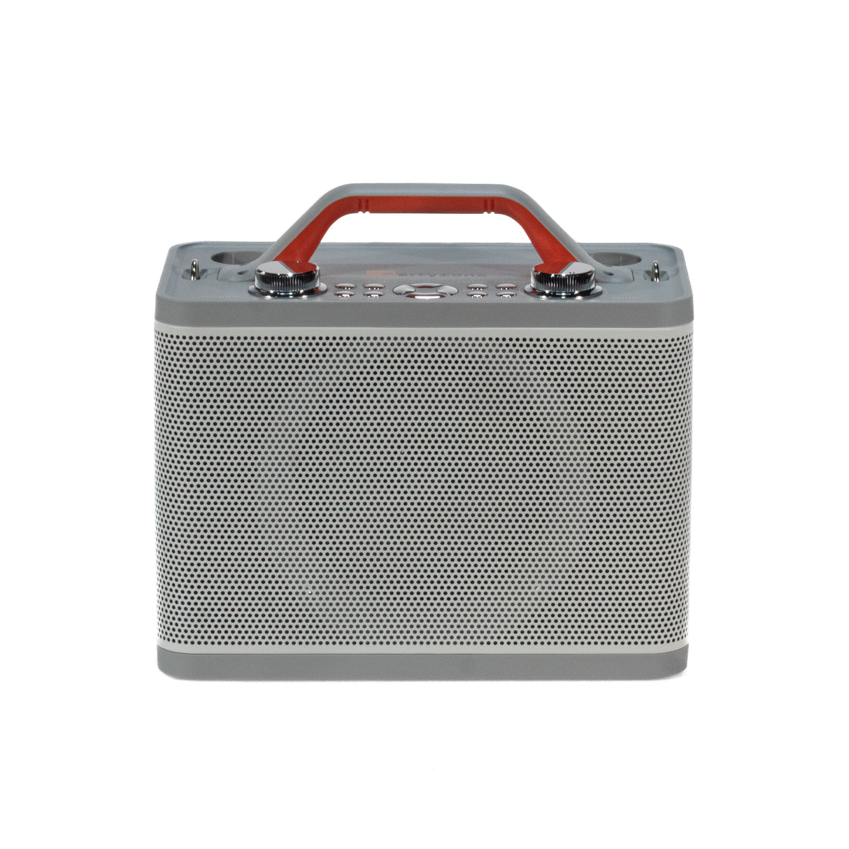 PartyZone Karaoke Højttaler m. 2 Mikrofoner (Hvid)