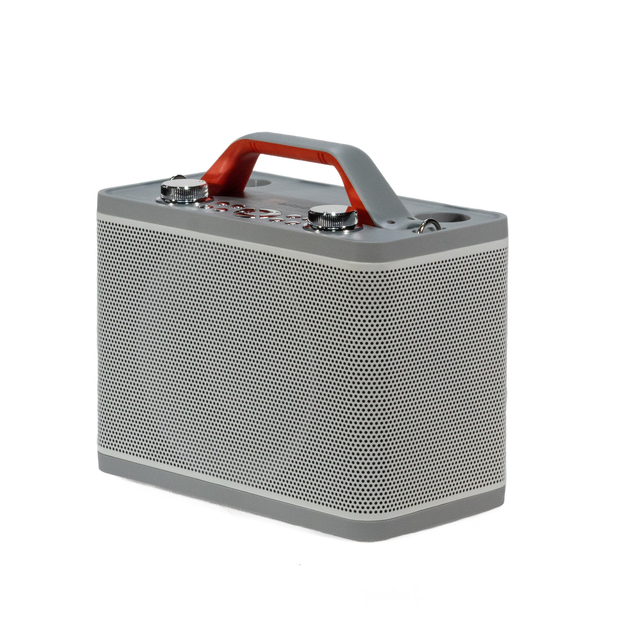 PartyZone Karaoke Højttaler m. 2 Mikrofoner (Hvid)