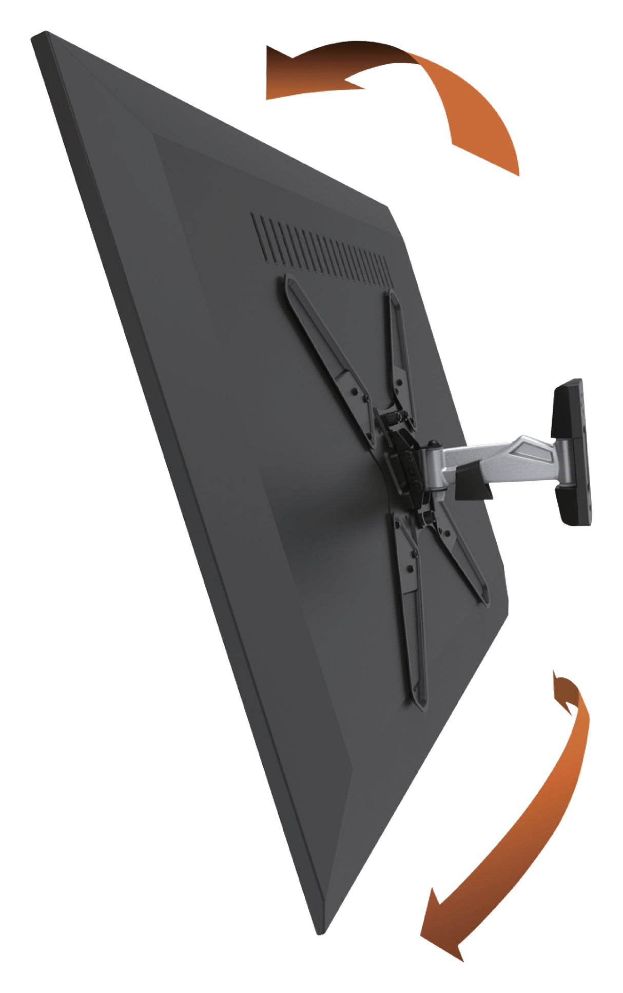 Tv Vægbeslag Fuldt Bevægeligt 26-42 " 30 kg Sølv/Sort