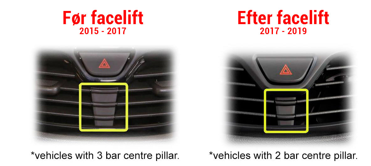21CT23VX63 2-DIN Ramme til Opel Karl 2017 -