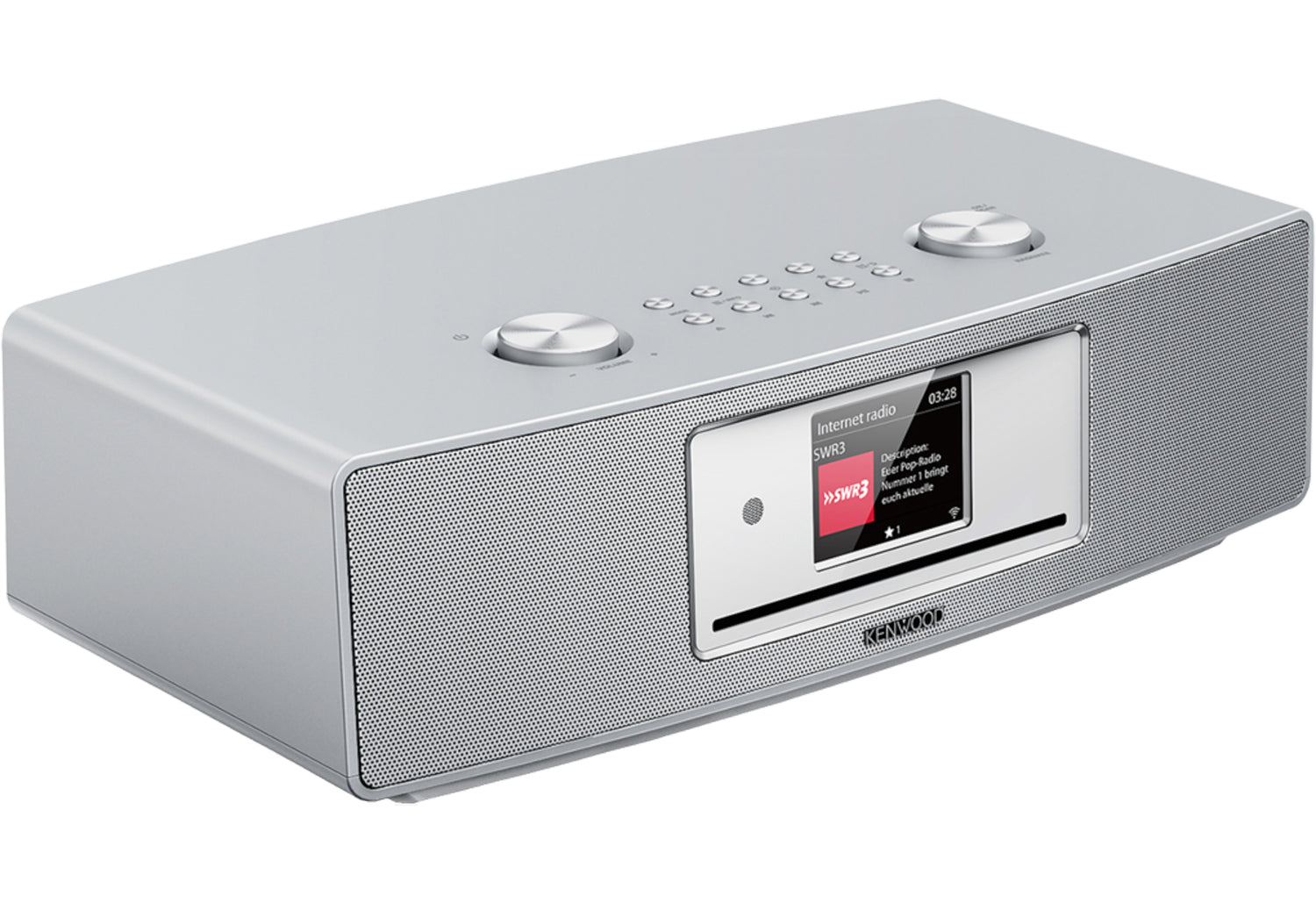 Kenwood CR-ST700SCD-S Internet Radio m. Bluetooth og DAB+ (Sølv)