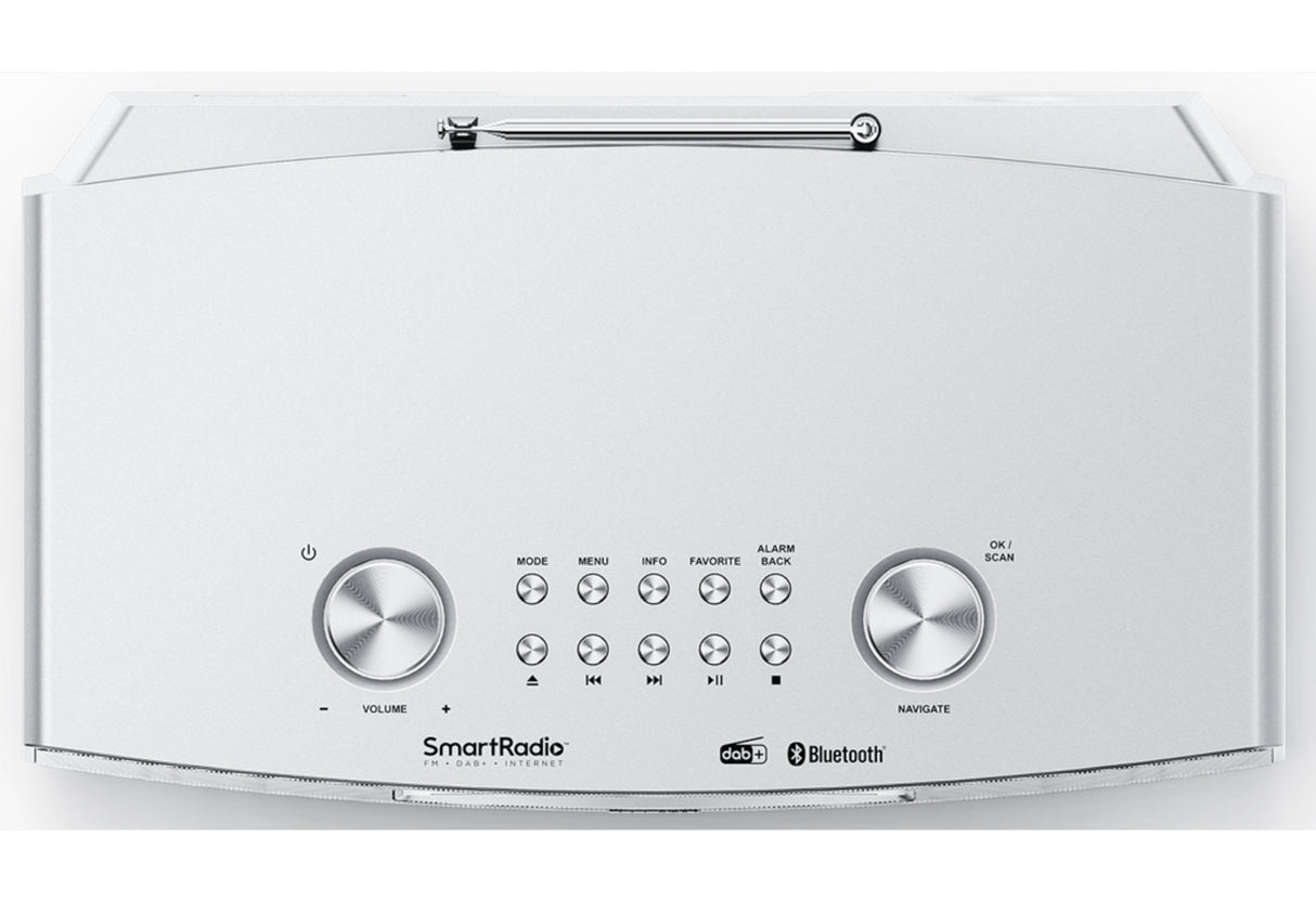 Kenwood CR-ST700SCD-S Internet Radio m. Bluetooth og DAB+ (Sølv)