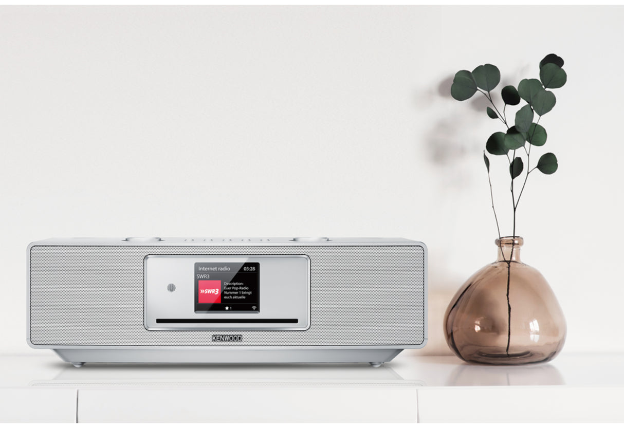 Kenwood CR-ST700SCD-S Internet Radio m. Bluetooth og DAB+ (Sølv)