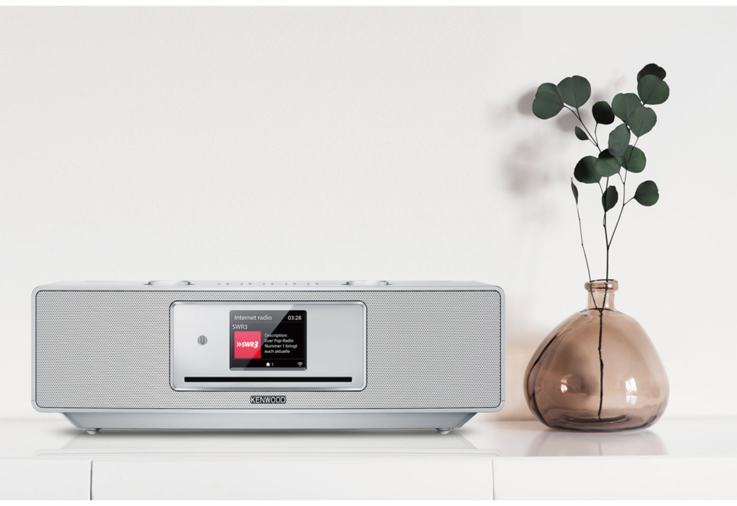 Kenwood CR-ST700SCD-S Internet Radio m. Bluetooth og DAB+ (Sølv)