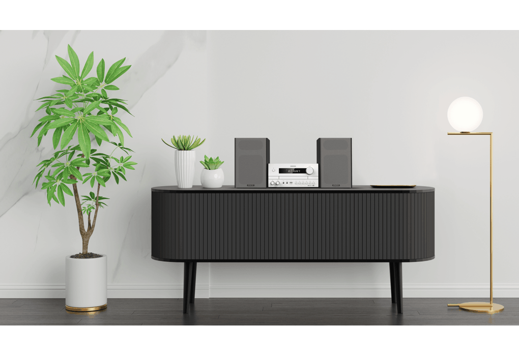 Kenwood M-822DAB Minianlæg m. Bluetooth og DAB+ (Hvid)