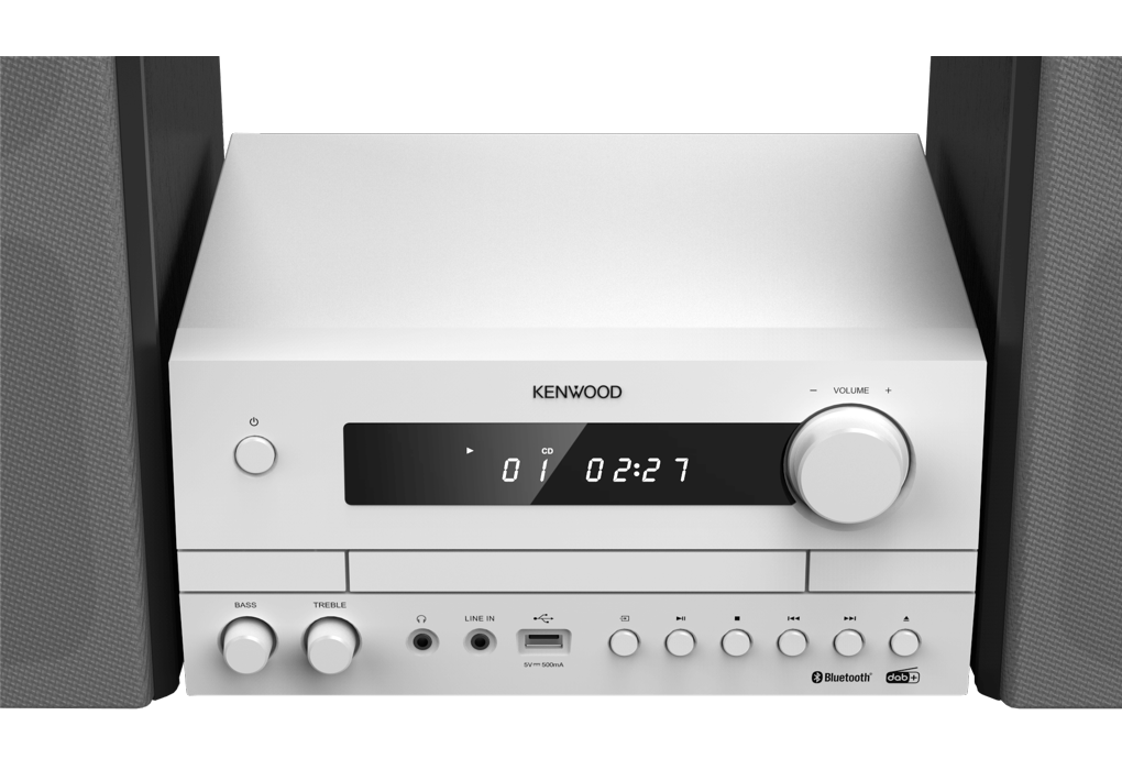 Kenwood M-822DAB Minianlæg m. Bluetooth og DAB+ (Hvid)
