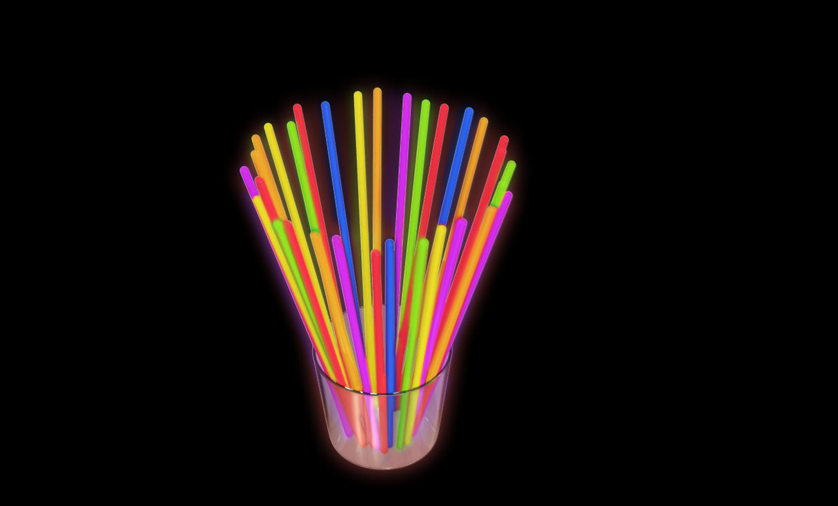 Knæklys Armbånd 100 stk. (Ensfarvede)