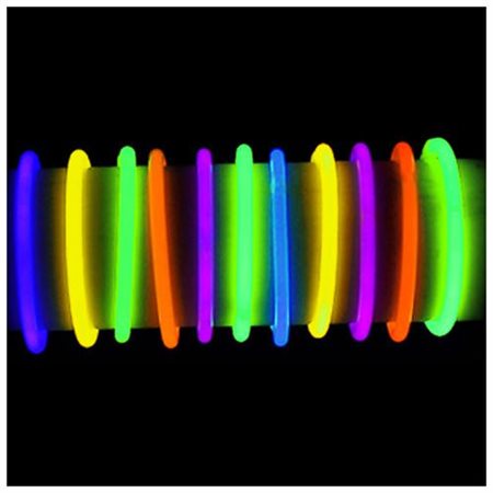 Knæklys Armbånd 100 stk. (Ensfarvede)