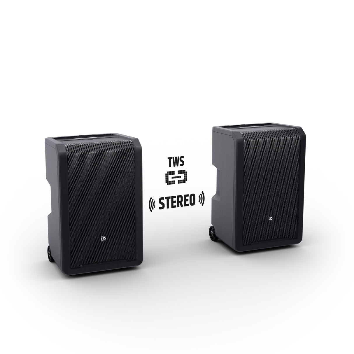 LD Systems ANNY® 10 HBH 2 B8 - 10" bærbart batteridrevet Bluetooth® PA-system med mixer, 1x trådløs håndholdt og 1x headsetmikrofon (inkl. bodypack)