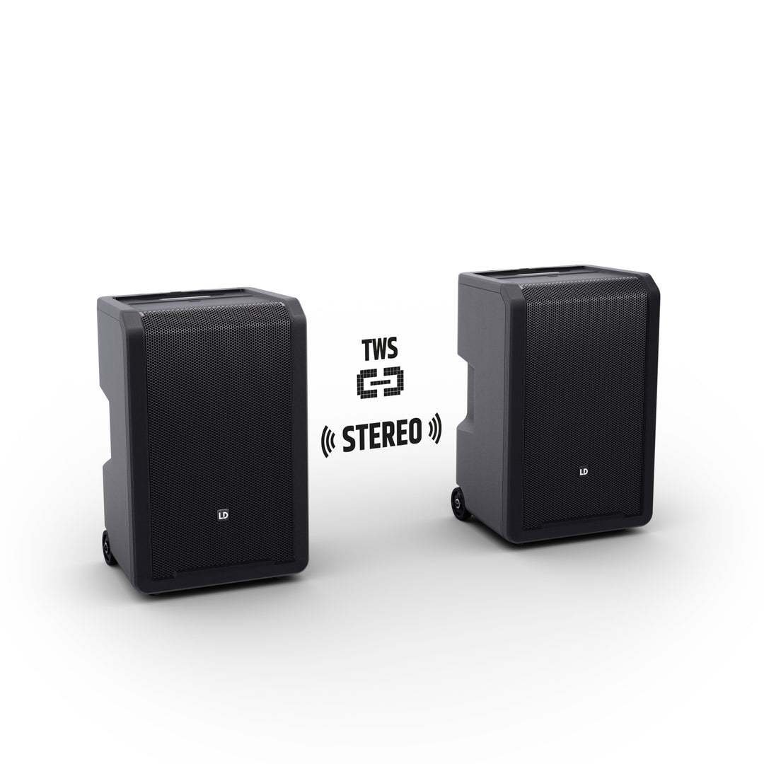 LD Systems ANNY® 10 HHD B5 - 10" bærbart batteridrevet Bluetooth® PA-system med mixer og 1x trådløs håndholdt mikrofon