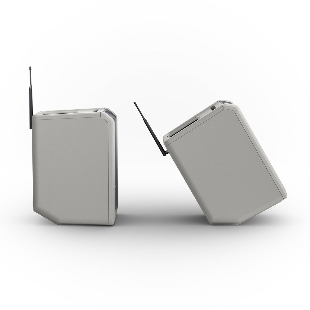 LD Systems ANNY® 8 BPH B6 G - Bærbar batteridrevet Bluetooth® PA-højttaler med mixer og 1x headsetmikrofon (inkl. bodypack), Urban Grey