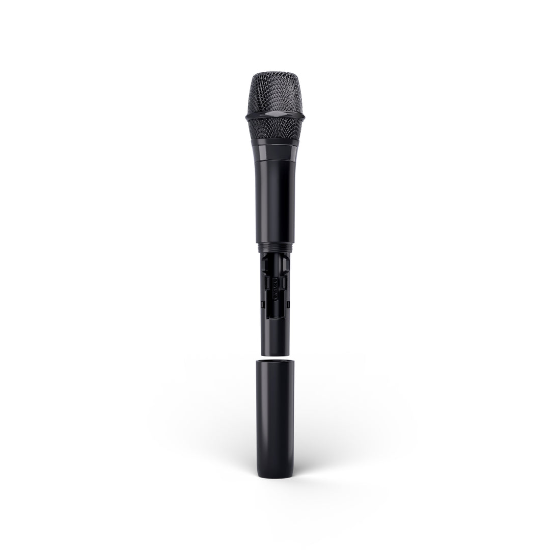 LD Systems ANNY® 8 HHD B8 - Bærbar batteridrevet Bluetooth® PA-højttaler med mixer og 1 x trådløs håndholdt mikrofon, Stage Black