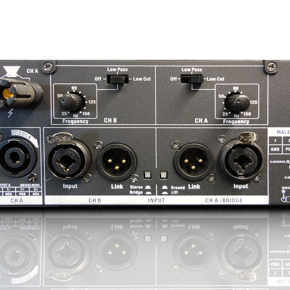 LD Systems DEEP2 2400 X - Effektforstærker (2x600W, 8 Ohm)