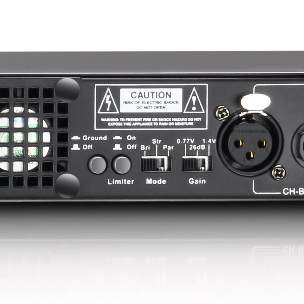 LD Systems XS 400 Effektforstærker (2x100W, 8 Ohm)