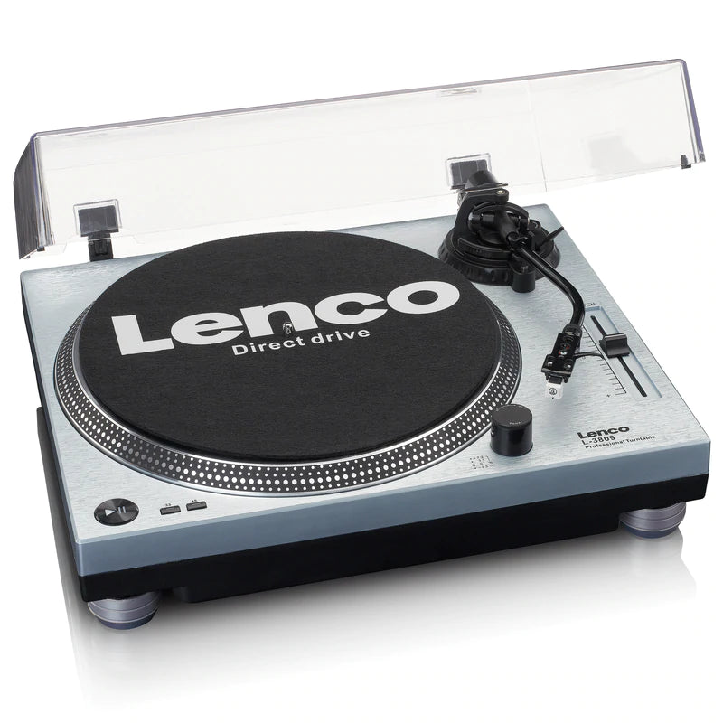 Lenco L-3809 Pladespiller, Metallic