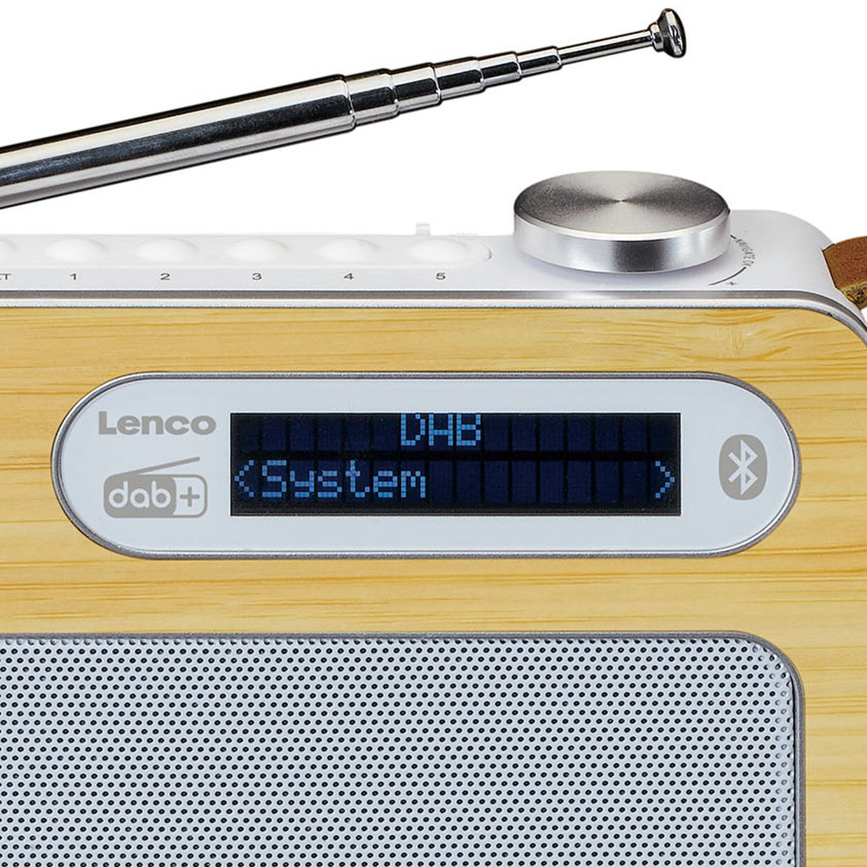 Lenco PDR-040 DAB+ Radio (Bambus/Hvid)