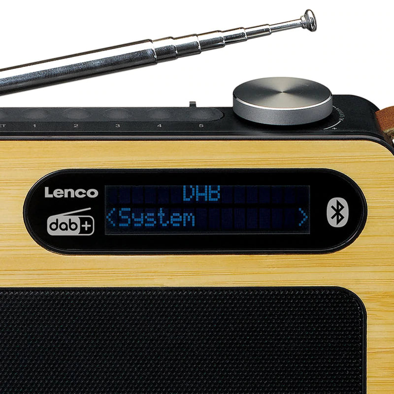 Lenco PDR-040 DAB+ Radio (Bambus/Sort)