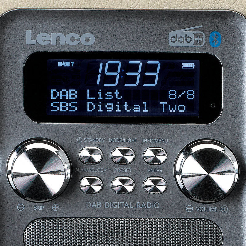 Lenco PDR-051 DAB+ Radio (Taupe/Sølv)
