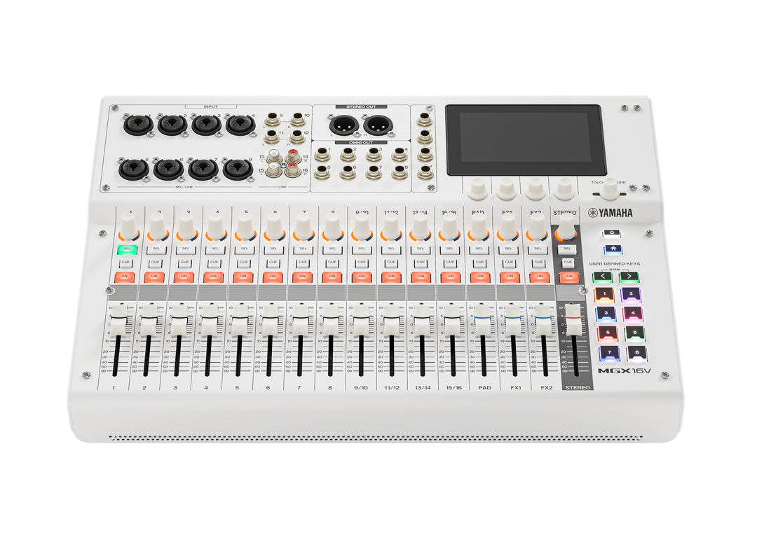 Yamaha MGX16V Digital Mixing Console (Hvid) - Video Version