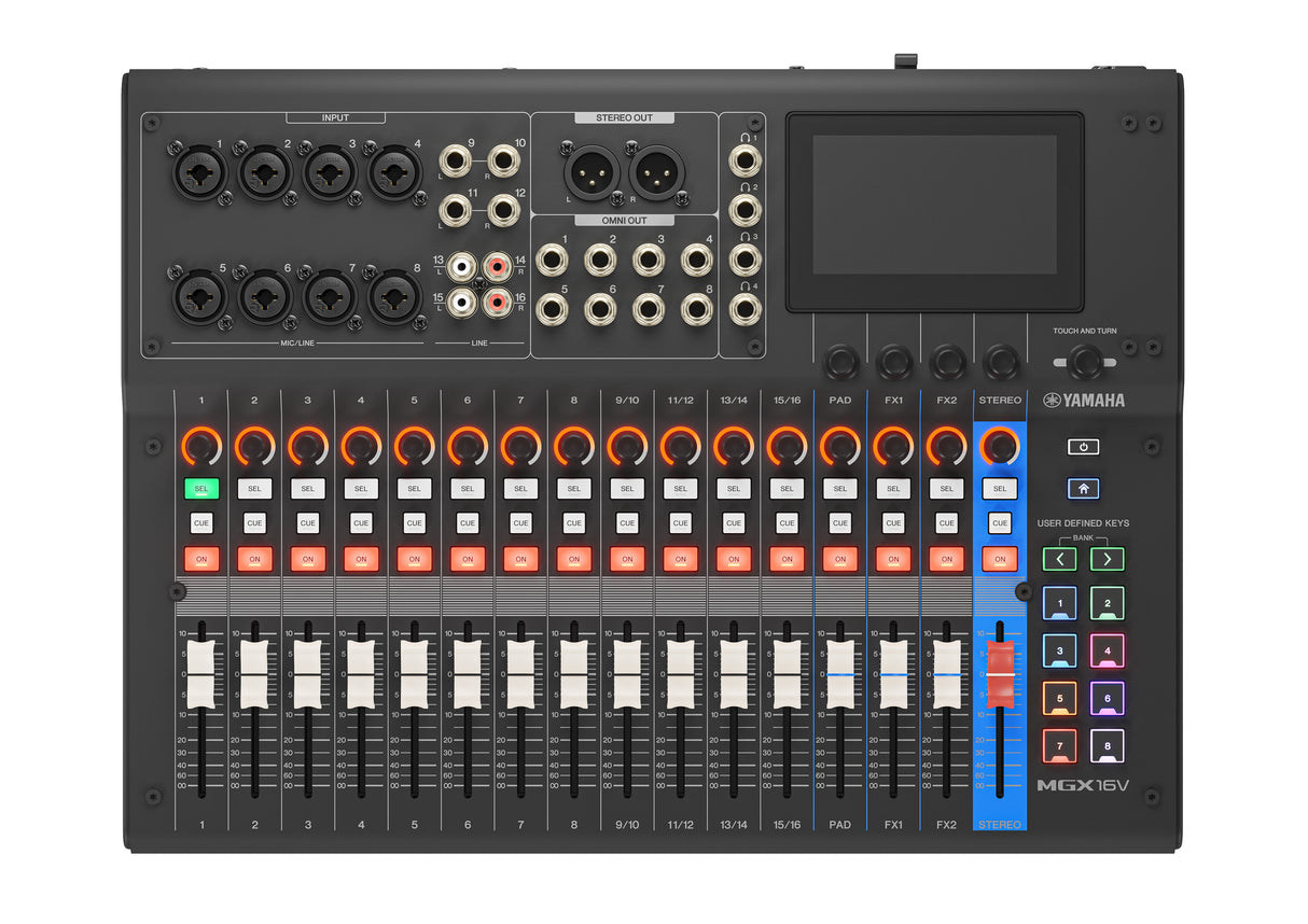 Yamaha MGX16V Digital Mixing Console (Sort) - Video Version