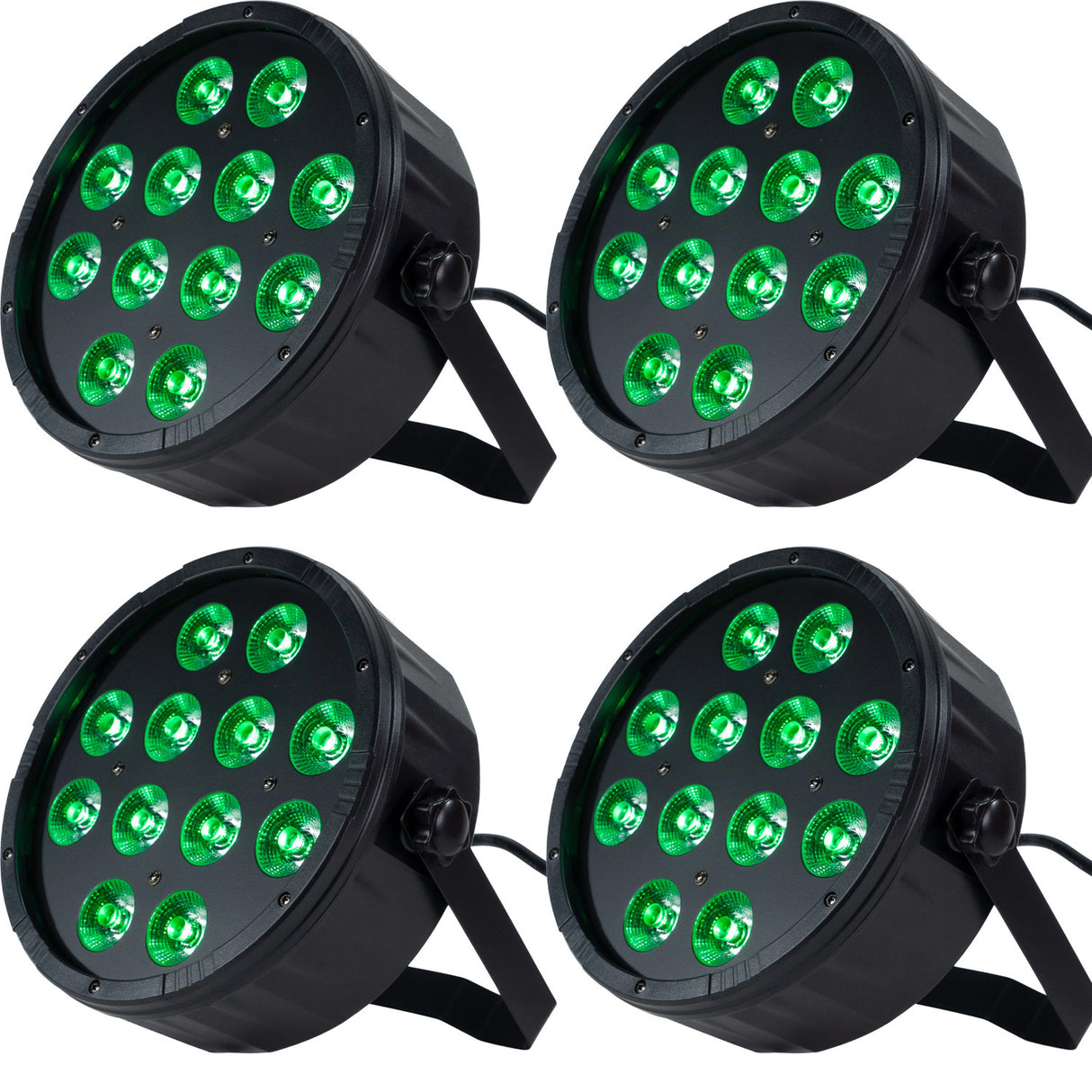 Marconi Polaris 12x12W RGBW Parlampe 4 stk. Bundle