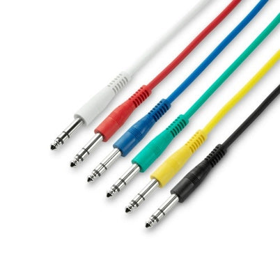 3 Star 6,3mm Jack Patchkabler 6-pak (60cm)