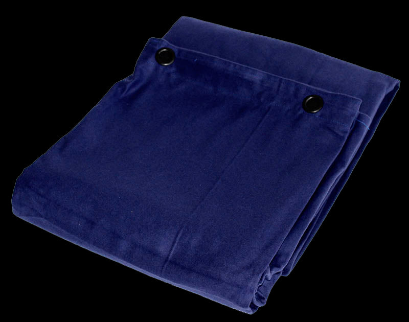 Molton Bagtæppe m. Øjer (Blå)