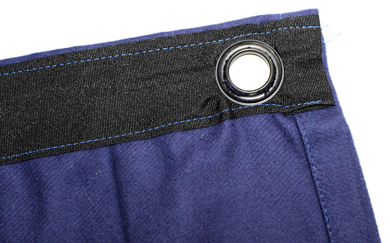 Molton Bagtæppe m. Øjer (Blå)