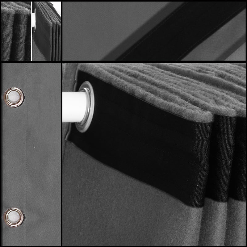 Molton Bagtæppe m. Øjer (Grå)