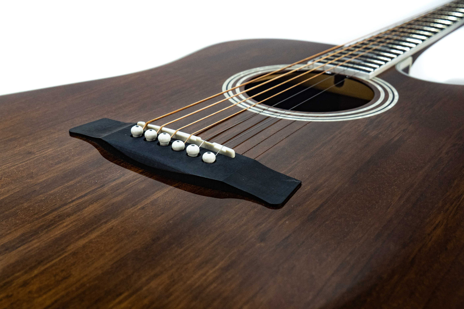 Hagstrom Mora Dreadnaught CE Western Guitar (Mahogni)