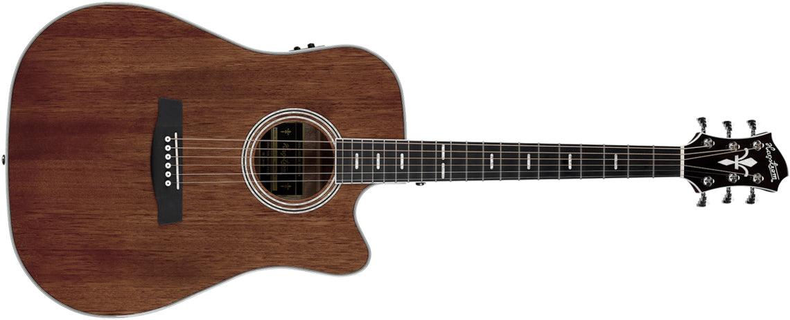Hagstrom Mora Dreadnaught CE Western Guitar (Mahogni)