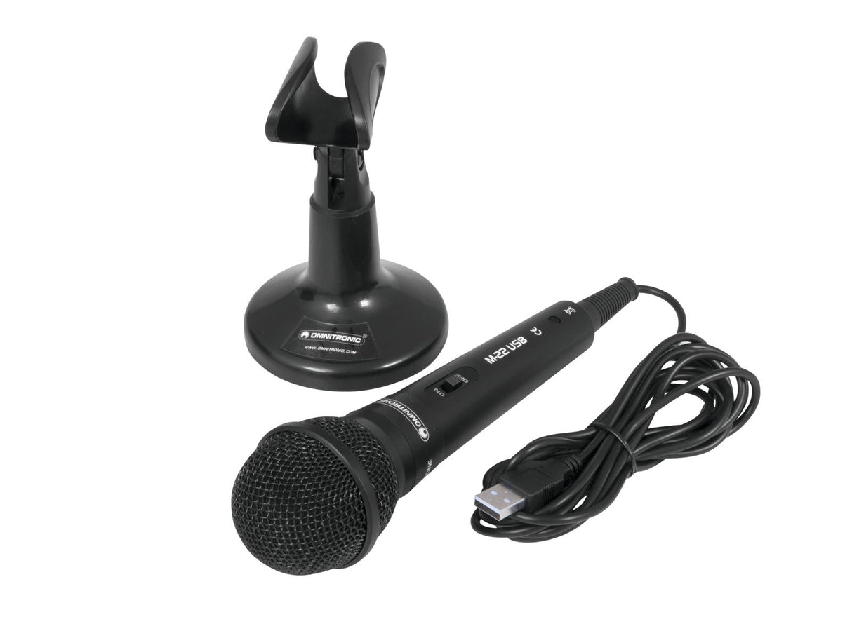 Omnitronic M-22 USB Dynamisk Mikrofon