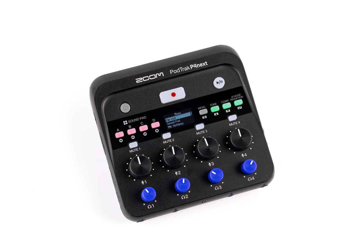 Zoom P4 PodTrak P4next Podcast Recorder