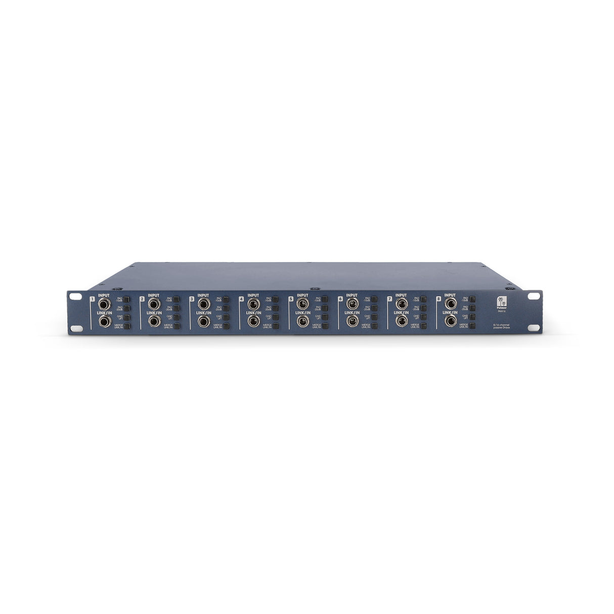 Palmer PAN 16 - 19" DI-boks, 8 kanaler, passiv