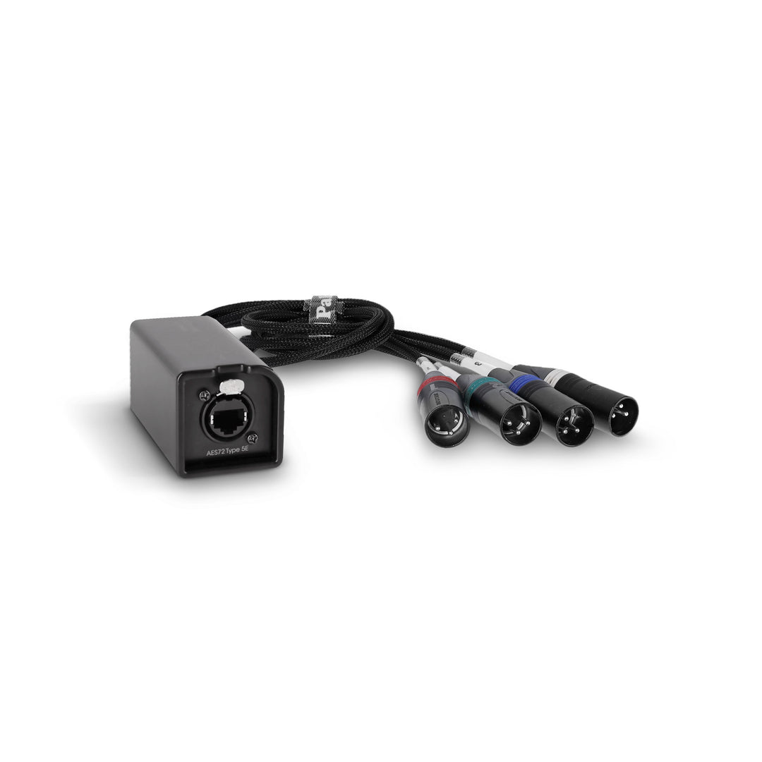 Palmer AoC Loom XLRm - Audio over Cat-kabel fra etherCON til 4 x XLR han