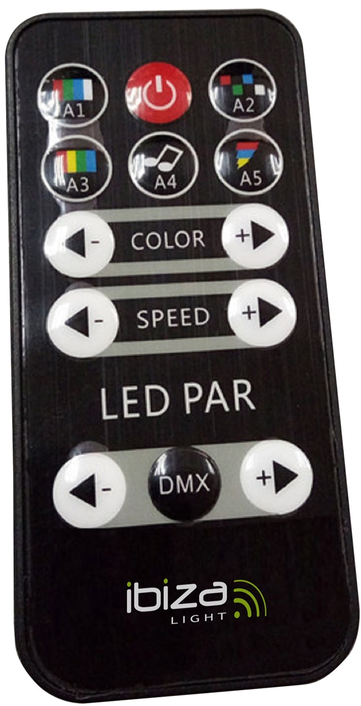 LED Spot Multicolor m. fjernbetjening(12x3W)