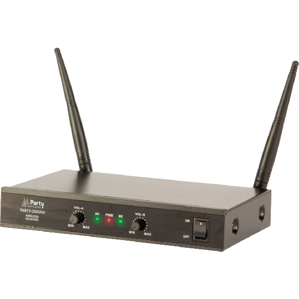 Ibiza Trådløs Mikrofonsystem (2 kanaler)