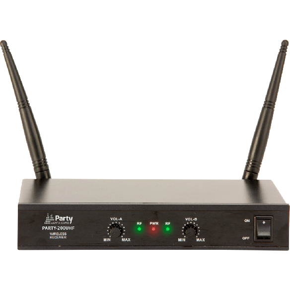 Ibiza Trådløs Mikrofonsystem (2 kanaler)