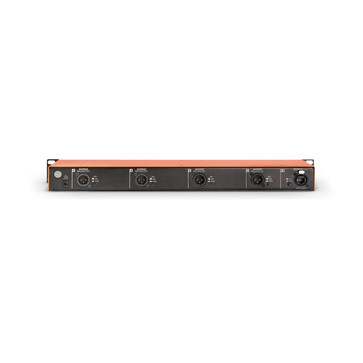 Palmer BRIDGE 4A+ - 19" DI-boks / linjeisoleringsboks, 4 kanaler, aktiv