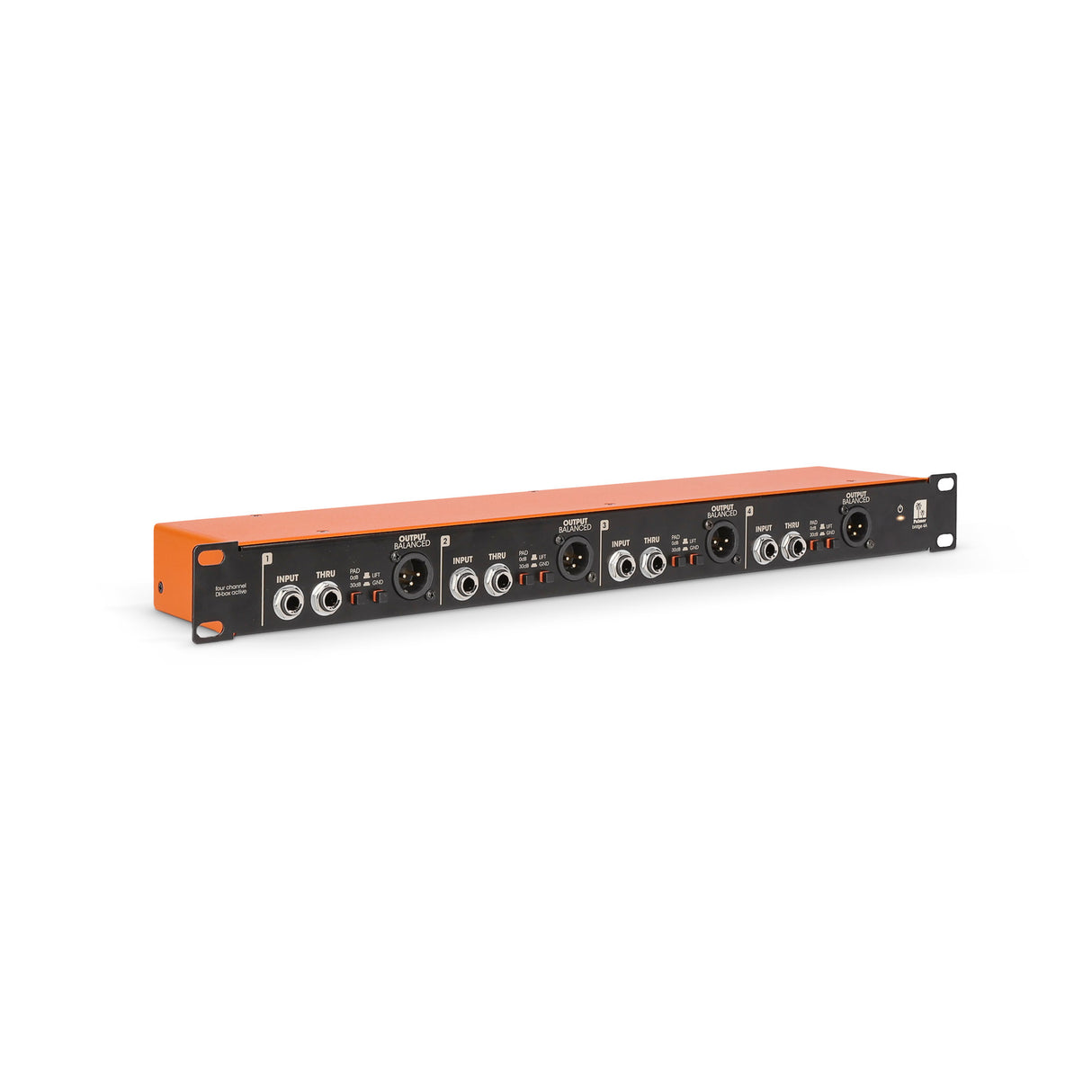 Palmer BRIDGE 4A - 19" DI-boks, 4 kanaler, aktiv