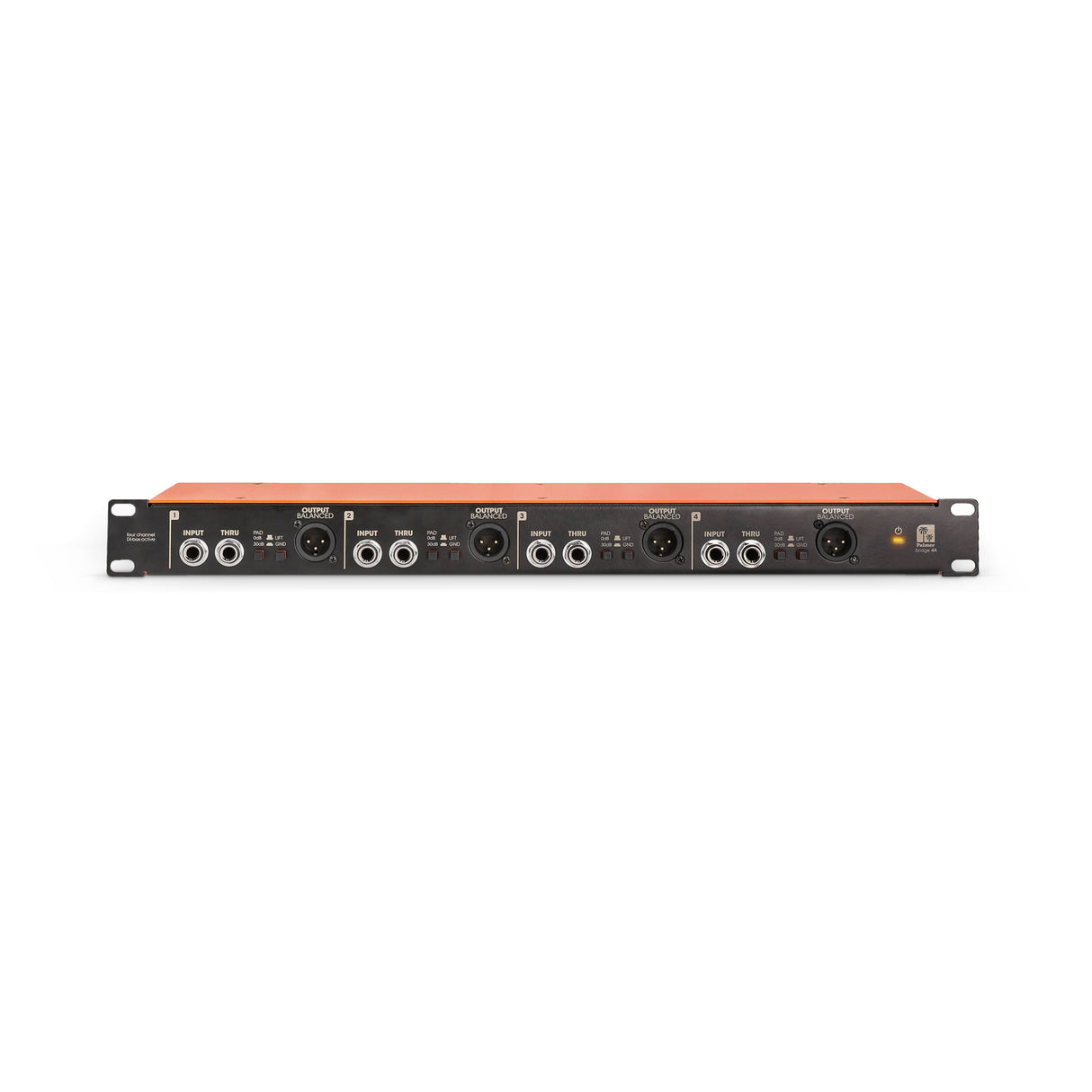 Palmer BRIDGE 4A - 19" DI-boks, 4 kanaler, aktiv