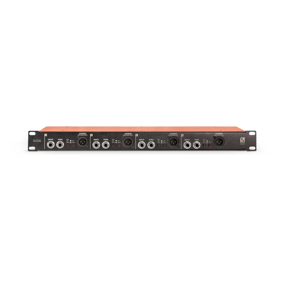 Palmer BRIDGE 4P - 19" DI-boks, 4 kanaler, passiv