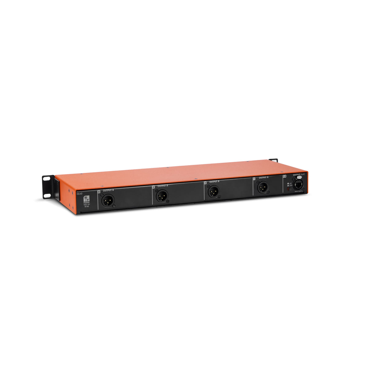 Palmer DELTA 4PL - 4-kanals passiv linjesplitter med lyd via Cat-kabel