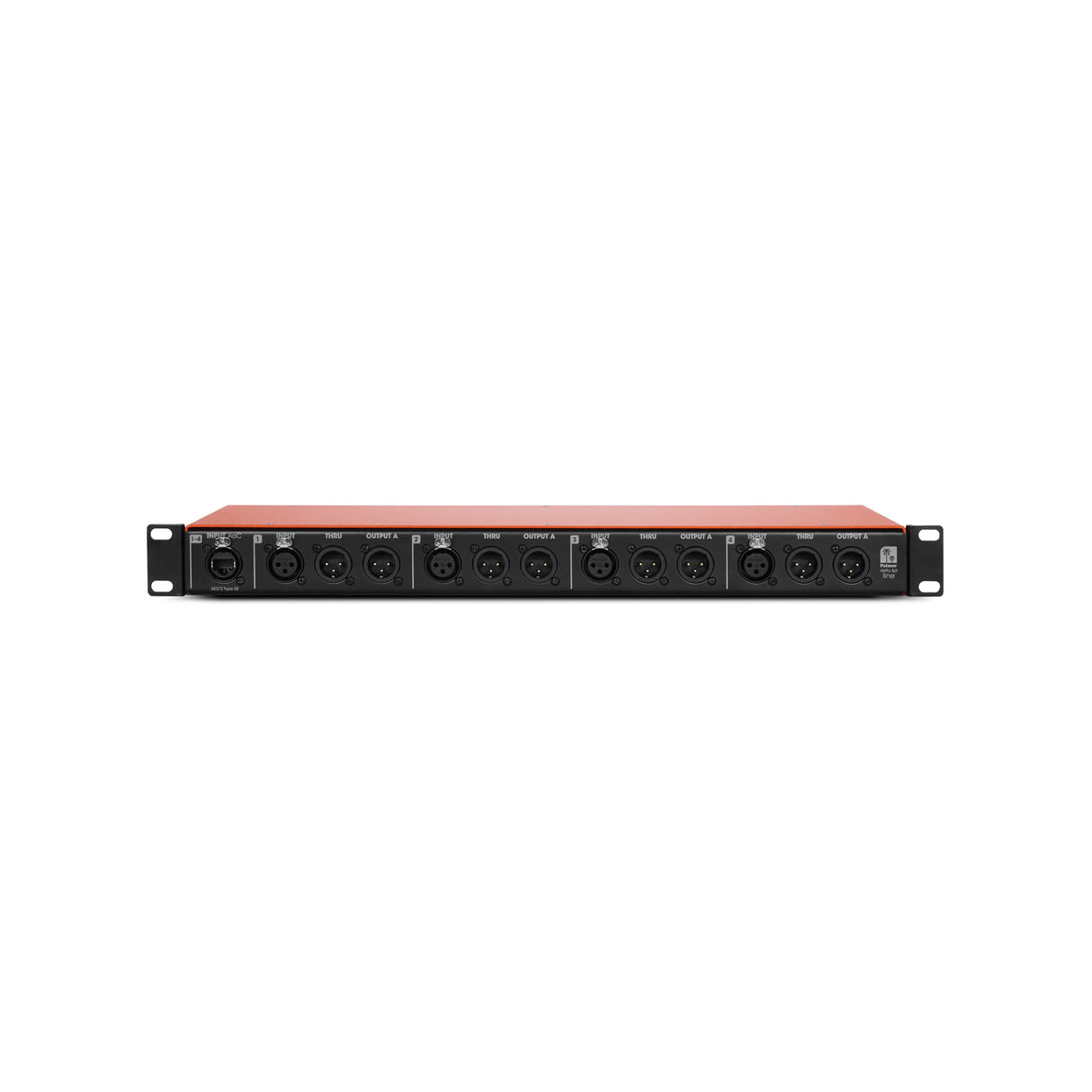 Palmer DELTA 4PL - 4-kanals passiv linjesplitter med lyd via Cat-kabel
