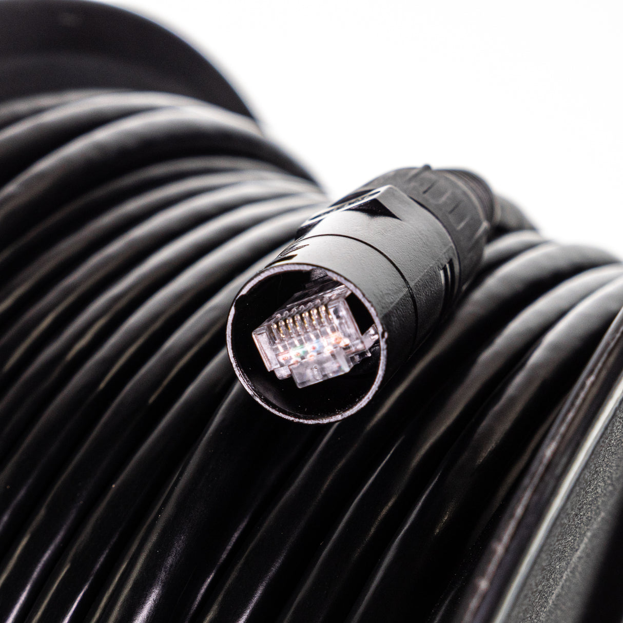 Perfex CAT7 kabeltromle (SORT) 30m